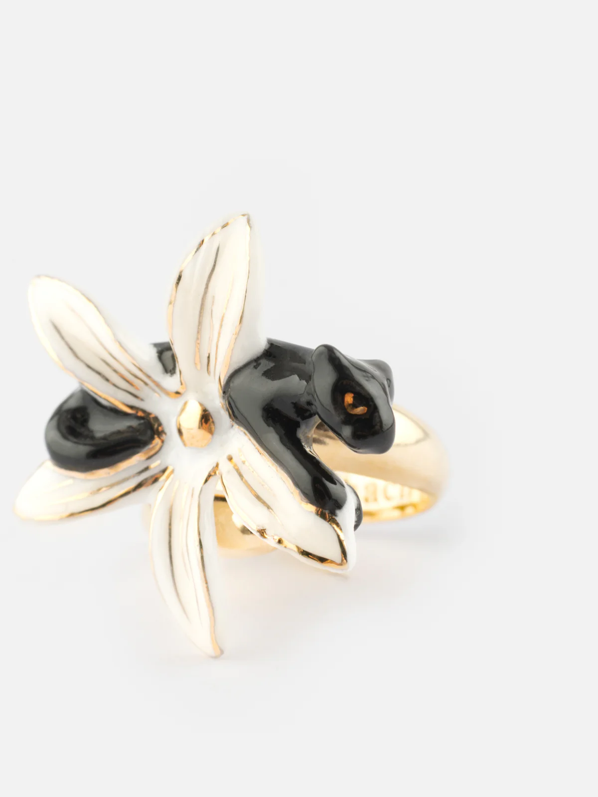 Bague fleur d'Erine et panthère - Image 4